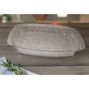Princess House Poinsettia Baking Dish 9X11 Rectangular HolidayThanksgiving